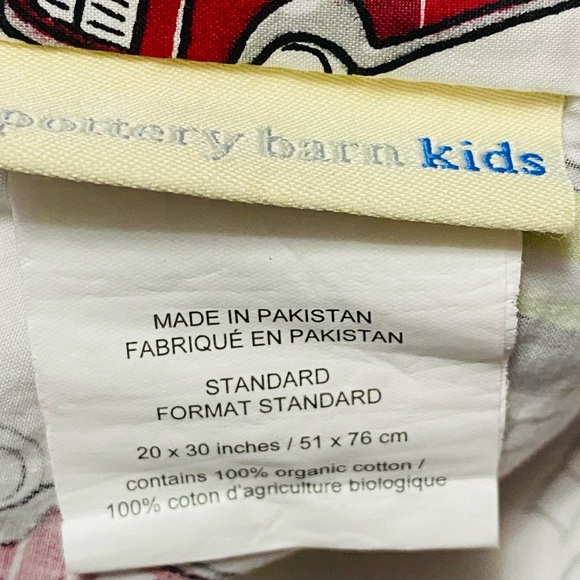 Pottery Barn Fire Truck FULL Sheet Set Organic 100% Cotton - Picture 5 of 6